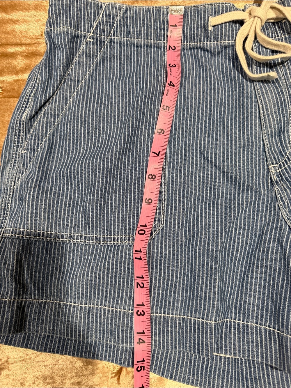 LOFT Blue Striped Women's Shorts - Picture 5 of 5